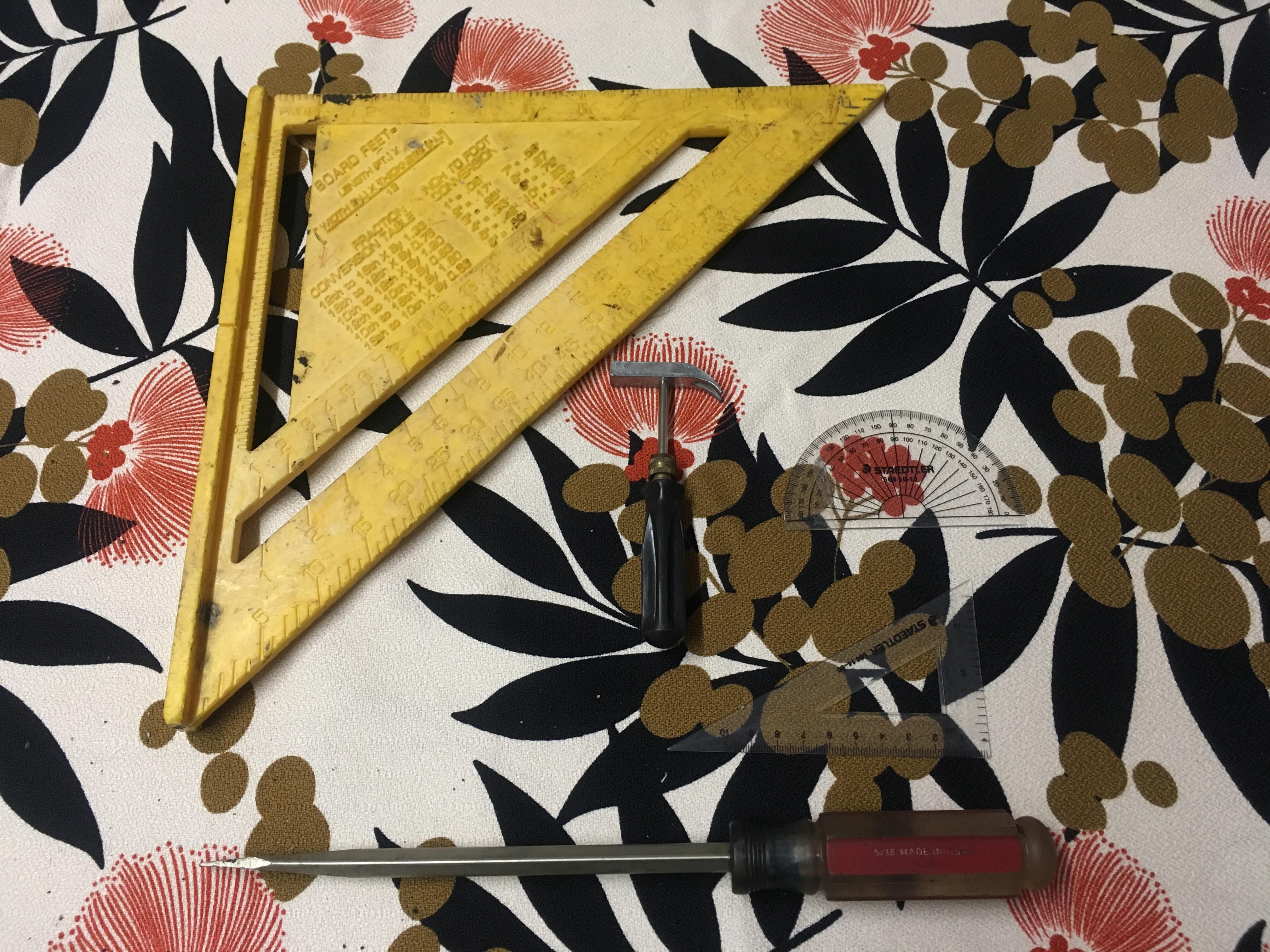 Speed square and measuring tools