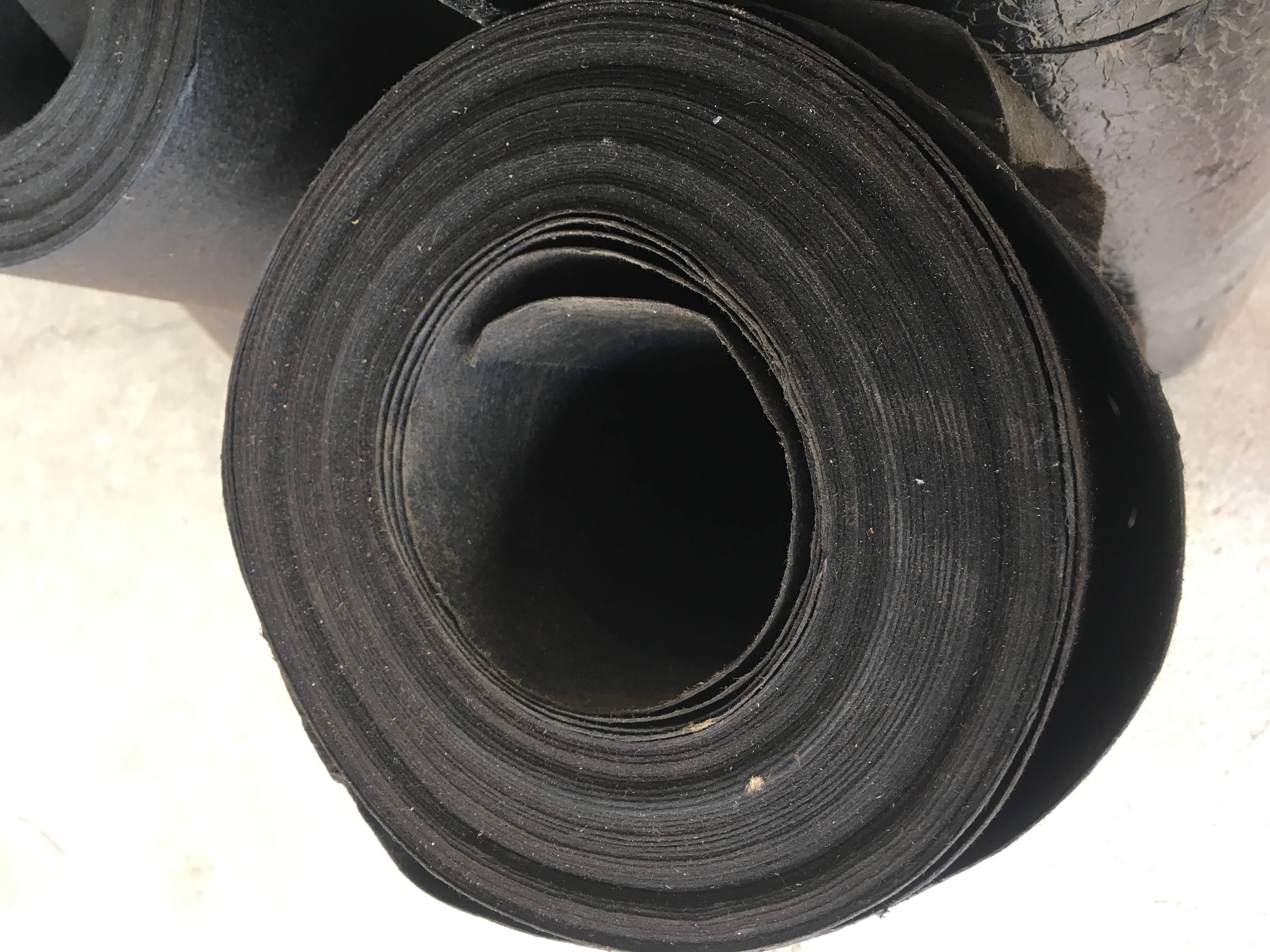 EPDM rubber roofing rolls close-up